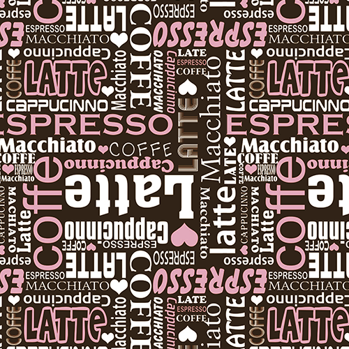 Letras e Casuais- Frases Cafeteria